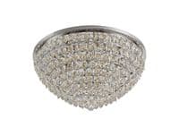 Coniston Flush Ceiling, 12 Light E14, Polished Chrome/Crystal24.3kg