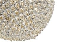 Coniston Flush Ceiling, 12 Light E14, Polished Chrome/Crystal24.3kg