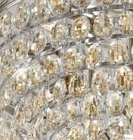 Coniston Flush Ceiling, 12 Light E14, Polished Chrome/Crystal24.3kg