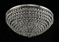 Coniston Flush Ceiling, 15 Light E14, Polished Chrome/Crystal35.4kg