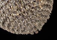 Coniston Flush Ceiling, 15 Light E14, Polished Chrome/Crystal35.4kg