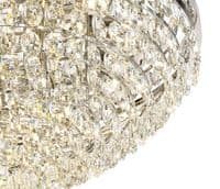Coniston Flush Ceiling, 15 Light E14, Polished Chrome/Crystal35.4kg