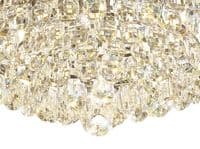 Coniston Flush Ceiling, 15 Light E14, Polished Chrome/Crystal35.4kg