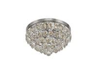 Coniston Flush Ceiling, 3 Light E14, Polished Chrome/Crystal