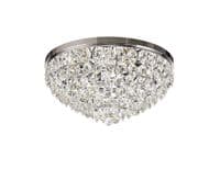 Coniston Flush Ceiling, 6 Light E14, Polished Chrome/Crystal