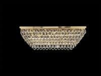 Coniston Linear Flush Ceiling, 11 Light E14, French Gold/Crystal21.8kg