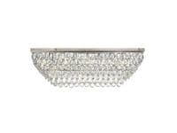 Coniston Linear Flush Ceiling, 11 Light E14, Polished Chrome/Crystal21.8kg