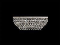 Coniston Linear Flush Ceiling, 5 Light E14, Polished Chrome/Crystal