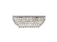 Coniston Linear Flush Ceiling, 5 Light E14, Polished Chrome/Crystal