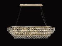 Coniston Linear Pendant, 14 Light E14, French Gold/Crystal27.1kg
