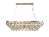 Coniston Linear Pendant, 14 Light E14, French Gold/Crystal27.1kg
