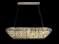 Coniston Linear Pendant, 14 Light E14, Polished Chrome/Crystal27.1kg