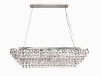 Coniston Linear Pendant, 14 Light E14, Polished Chrome/Crystal27.1kg