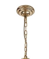 Coniston Pendant, 12 Light E14, French Gold/Crystal20.4kg