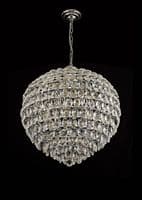 Coniston Pendant, 12 Light E14, Polished Chrome/Crystal20.4kg