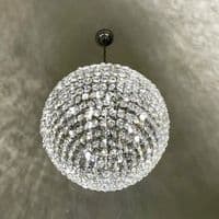 Coniston Pendant, 12 Light E14, Polished Chrome/Crystal20.4kg
