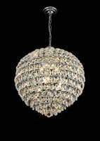 Coniston Pendant, 12 Light E14, Polished Chrome/Crystal20.4kg