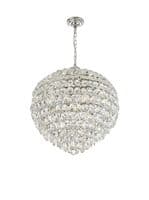 Coniston Pendant, 12 Light E14, Polished Chrome/Crystal20.4kg