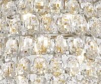 Coniston Pendant, 12 Light E14, Polished Chrome/Crystal20.4kg