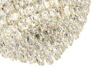 Coniston Pendant, 16 Light E14, Polished Chrome/Crystal46kg