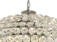Coniston Pendant, 16 Light E14, Polished Chrome/Crystal46kg