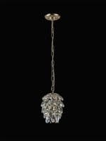 Coniston Pendant 5 Layer, 1 Light E27, French Gold/Crystal