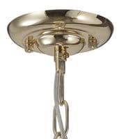 Coniston Pendant 5 Layer, 1 Light E27, French Gold/Crystal