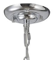 Coniston Pendant 5 Layer, 1 Light E27, Polished Chrome/Crystal