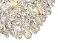 Coniston Pendant, 6 Light E14, Polished Chrome/Crystal