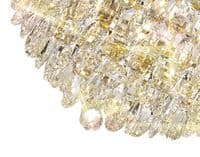 Coniston Pendant, 9 Light E14, French Gold/Crystal20kg