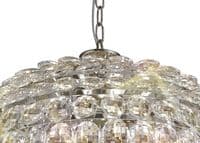 Coniston Pendant, 9 Light E14, Polished Chrome/Crystal20kg