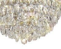 Coniston Pendant, 9 Light E14, Polished Chrome/Crystal20kg