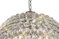 Coniston Pendant, 9 Light E14, Polished Chrome/Crystal20kg