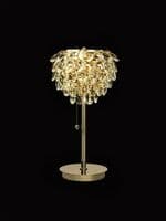 Coniston Table Lamp, 2 Light E14, French Gold/Crystal