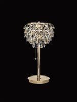Coniston Table Lamp, 2 Light E14, French Gold/Crystal