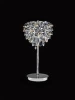 Coniston Table Lamp, 2 Light E14, Polished Chrome/Crystal