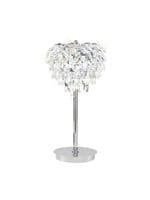 Coniston Table Lamp, 2 Light E14, Polished Chrome/Crystal