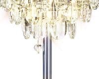 Coniston Table Lamp, 2 Light E14, Polished Chrome/Crystal