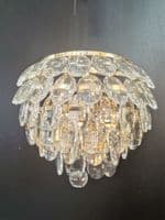 Coniston Wall Lamp, 1 Light E14, French Gold/Crystal