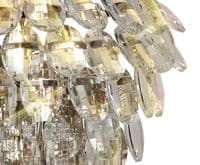 Coniston Wall Lamp, 1 Light E14, Polished Chrome/Crystal