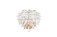 Coniston Wall Lamp, 2 Light E14, French Gold/Crystal