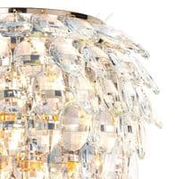 Coniston Wall Lamp, 2 Light E14, French Gold/Crystal