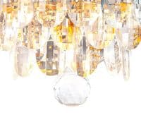 Coniston Wall Lamp, 2 Light E14, French Gold/Crystal