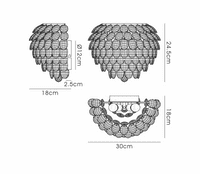 Coniston Wall Lamp, 2 Light E14, Polished Chrome/Crystal