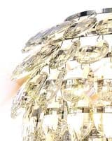 Coniston Wall Lamp, 2 Light E14, Polished Chrome/Crystal