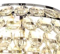 Coniston Wall Lamp, 2 Light E14, Polished Chrome/Crystal