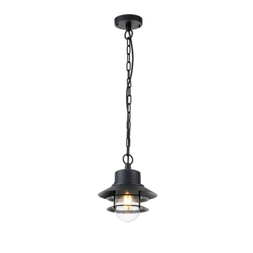 Copenhagen 1 Light Chain Lantern - Black COPENHAGEN8-BK