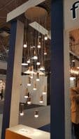 Cordelia 18 Light Multi Drop Satin Brushed Silver 4m Drop GSBFL2414-18