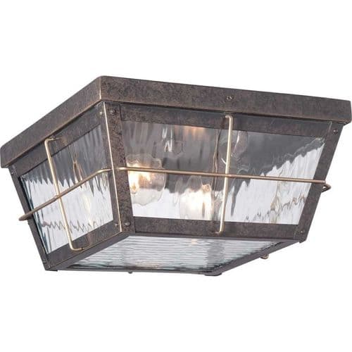Cortland 2 Light Outdoor Flush Mount QZ-CORTLAND-F