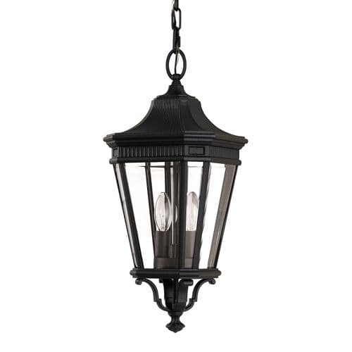 Cotswold Lane 2 Light Medium Chain Lantern FE-COTSLN3-M-BK